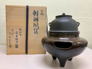唐銅朝鮮風炉釜
